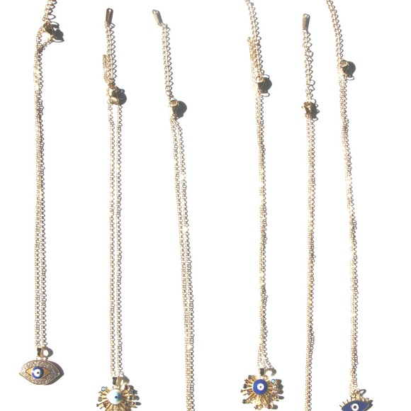 *New* 18K Gold Plated Cubic Zirconia Evil Eye Pendant Necklace 🧿 - Picture 6 of 12